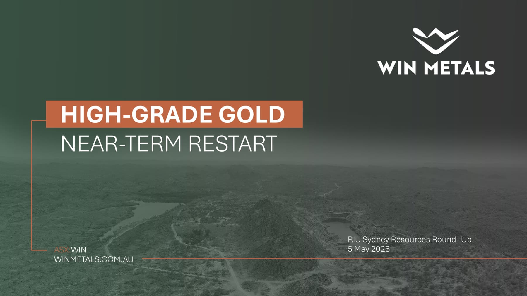 Investor Presentation - RIU Sydney Resources Round Up